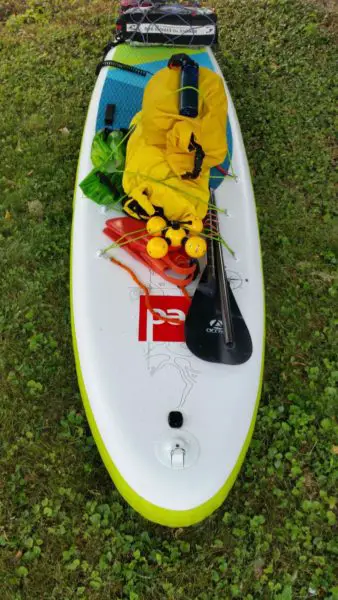 camping paddle board