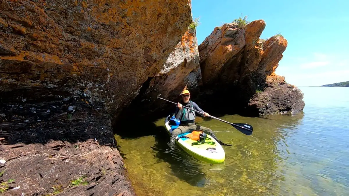 rocky paddle board camping 